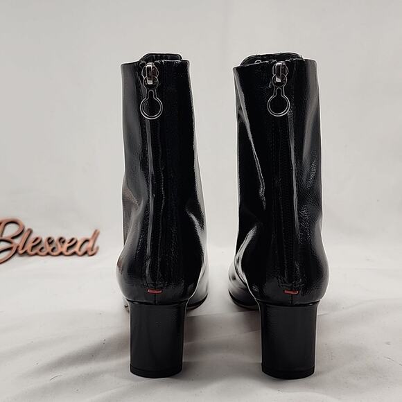 AEYDE DONNA 55MM BLACK PATENT CALF LEATHER MADE IN SPAIN LADIES 35 NWOB GORGEOUS - Picture 7 of 16